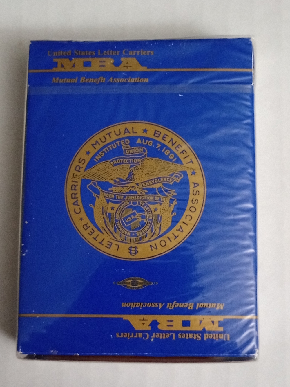 United States Letter Carriers Mutual Benefit Association Playing Cards Sealed